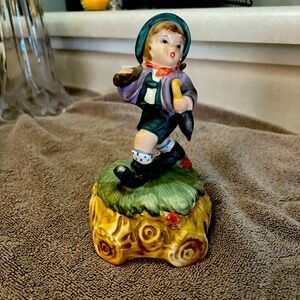 Knock off Hummel music box in perfect condition.  Plays unknown song.